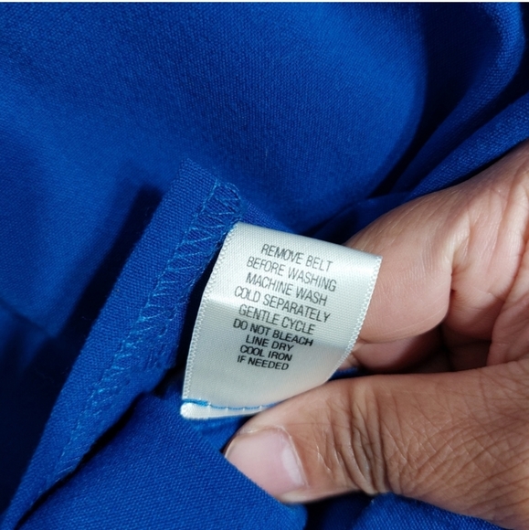 Emma & Michelle Royal Blue V-Neck Bodycon Dress Petite 4P - Picture 11 of 12